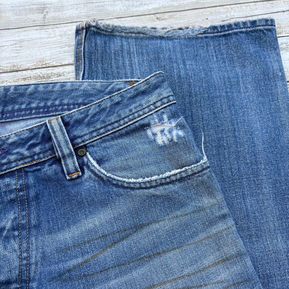 VTG Y2K Diesel Jeans Sz 30 Mid Rise Flare Faded Distressed Custom Skater Grunge - Picture 8 of 15